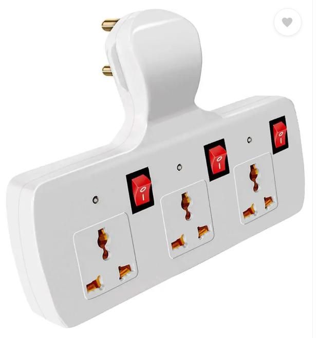 Extention Plug Point 3 Pin Multi Plug Point Cordless Wall Socket Extension Board – Kartsutra