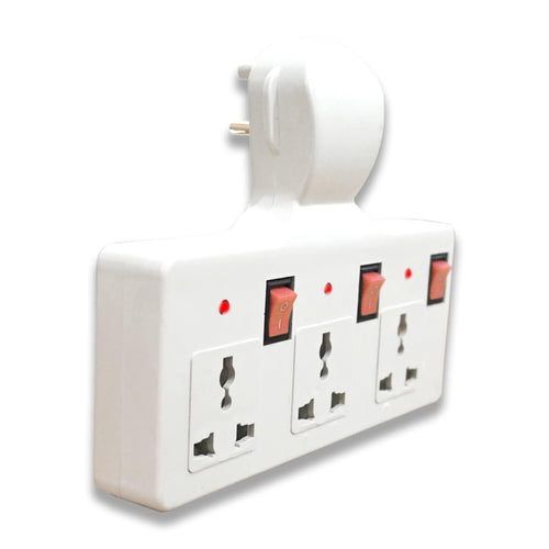 Extention Plug Point 3 Pin Multi Plug Point Cordless Wall Socket Extension Board – Kartsutra