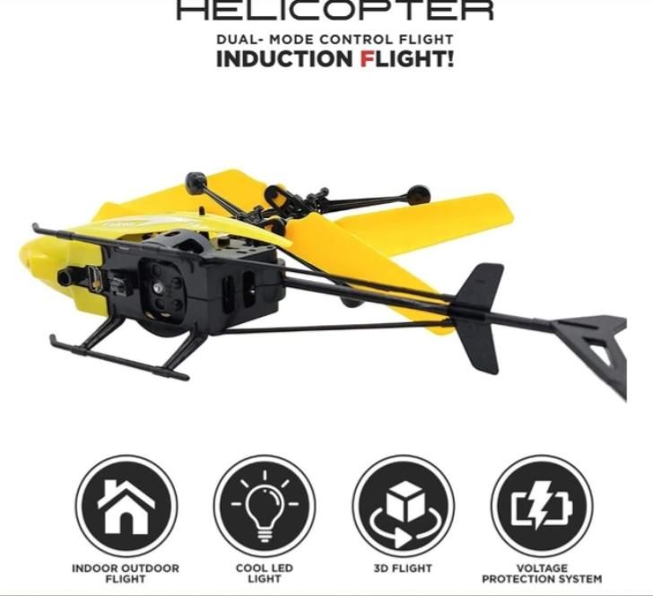 2 in1 Remote Helicopter Assorted Color (Pack of 1)