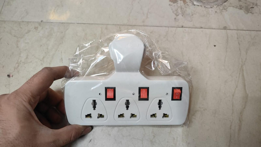 Extention Plug Point 3 Pin Multi Plug Point Cordless Wall Socket Extension Board – Kartsutra